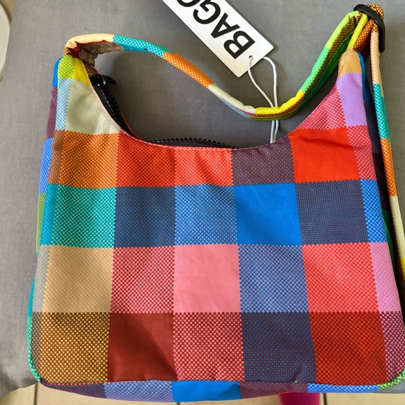 Baggu mini nylon madras shoulder bag - Picture 2 of 2